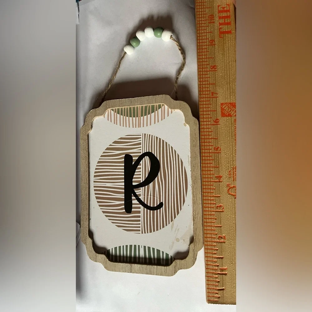 Monogram Initial R Name Initial R Wall Plaque - Picture 3 of 3